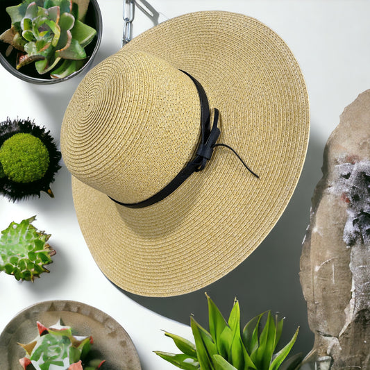 SheWorkz Small Brim Floppy Straw Hat